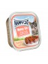 12 Pâtées Happy Cat Volaille Saumon 100g