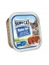 12 Pâtées Happy Cat Boeuf Saumon 100g